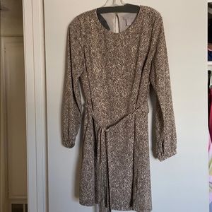 Long sleeve mini dress